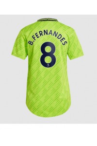 Fotbalové Dres Manchester United Bruno Fernandes #8 Dámské Třetí Oblečení 2022-23 Krátký Rukáv